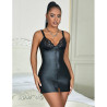 Subblime - 957568 Robe Zippée En Cuir Noir S/M